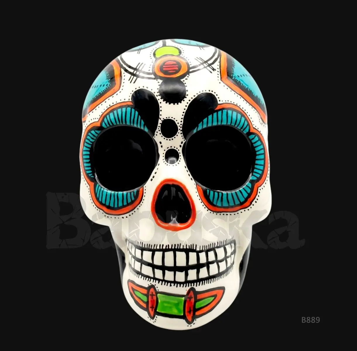Lunares Calavera mexicana Babuska B889