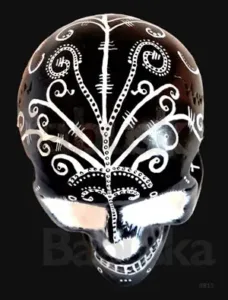 Calavera Blanco y Negro Babuska B515 Calavera Blanco y Negro Babuska B515