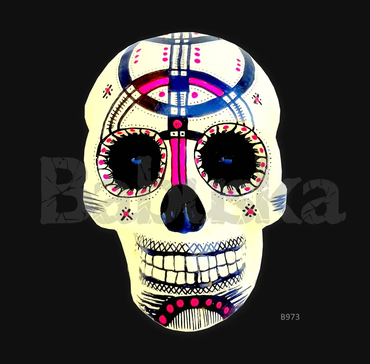 Amor y paz Calavera skull Babuska B973