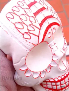 Endiablada Calavera calaca skull Babuska B971