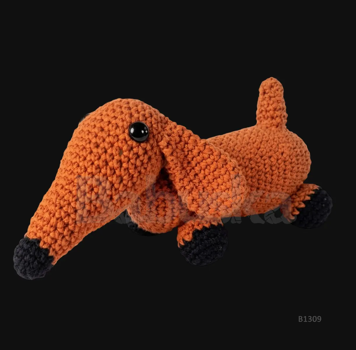Salchicha perro amigurumi Babuska B1309