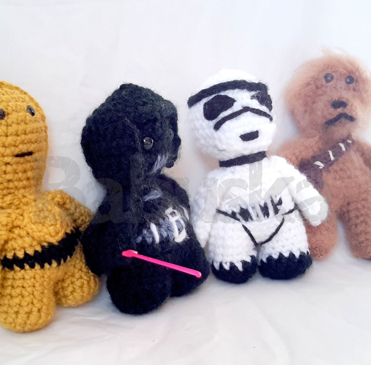 Muñecos Star Wars tejidos al crochet Babuska B1625