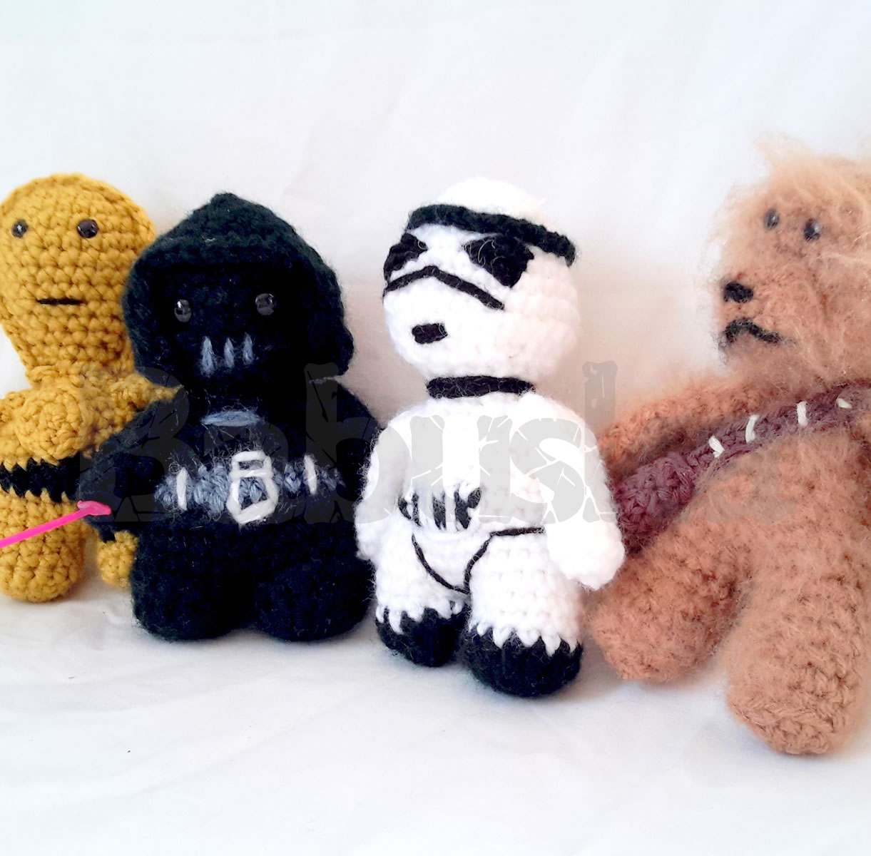 Muñecos Star Wars tejidos al crochet Babuska B1625