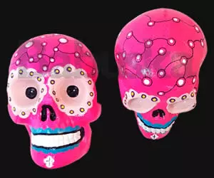 Calavera colgante dibujos a mano alzada calaca B1682