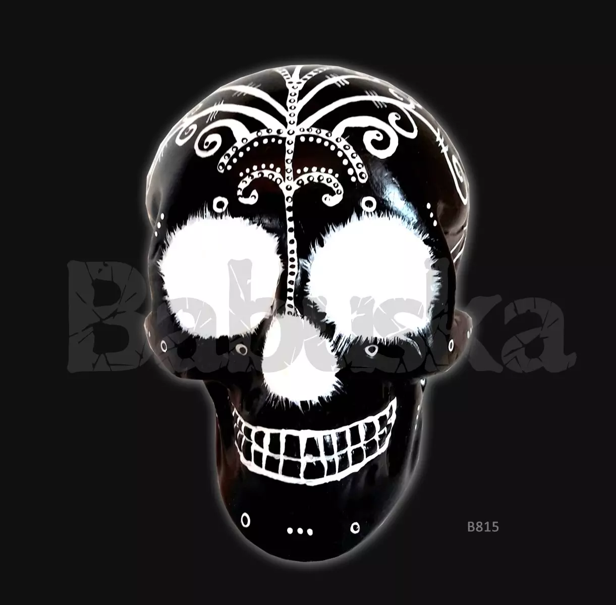 Calavera mexicana Blanco y Negro