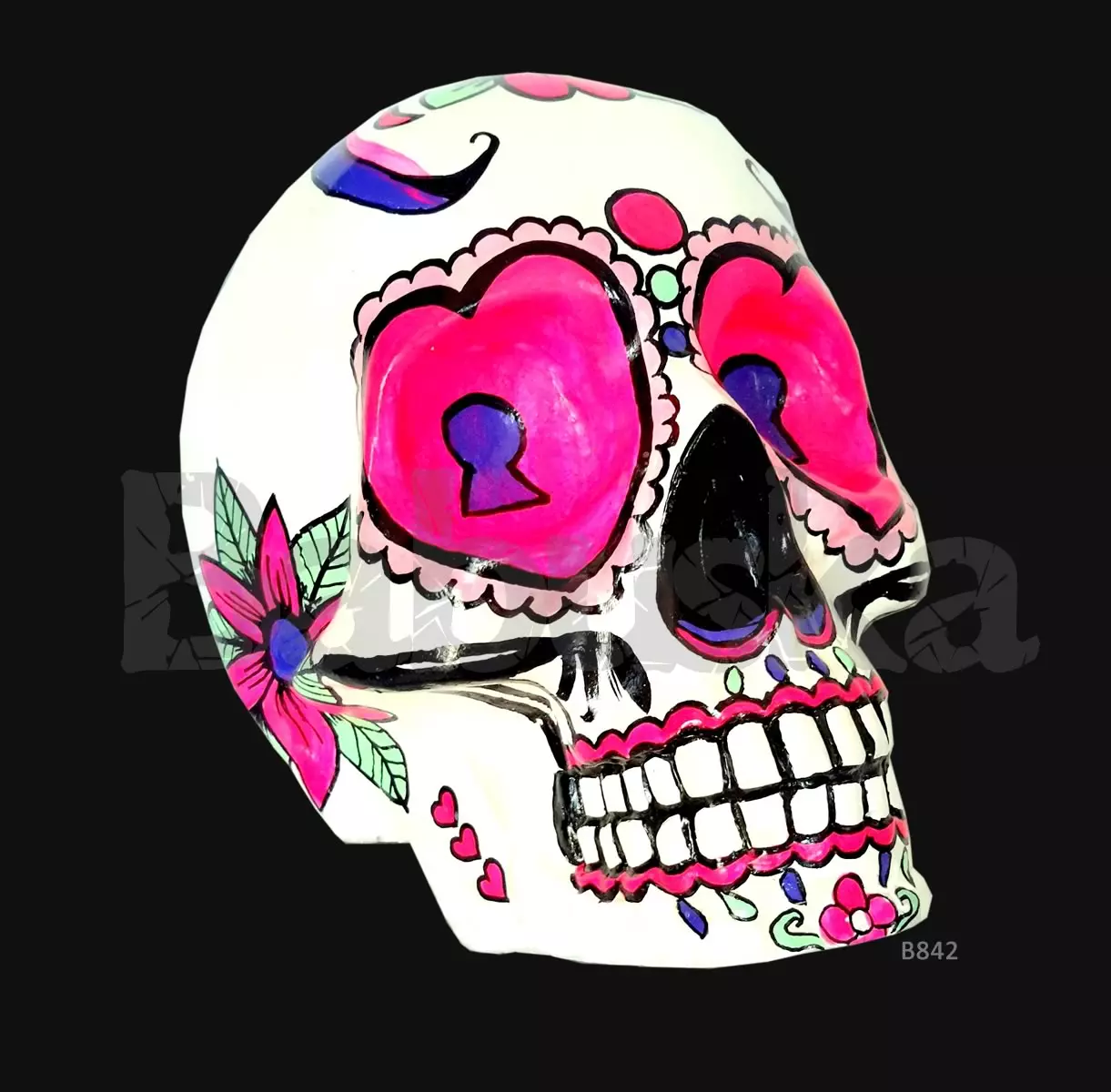 Calavera con diseños a mano alzada Babuska B842