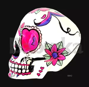 Calavera con diseños a mano alzada Babuska B842