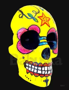 Calavera Mexicana Amarilla