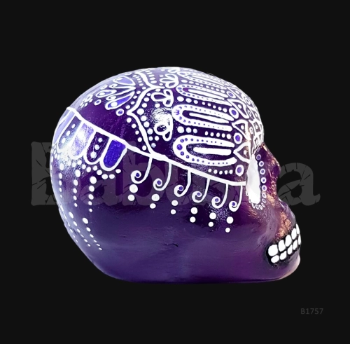 Calavera puntillismo Luana Babuska B1757 Calavera Luana