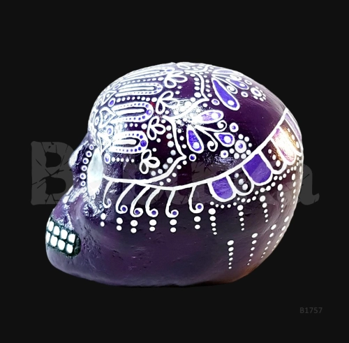 Calavera puntillismo Luana Babuska B1757 Calavera Luana