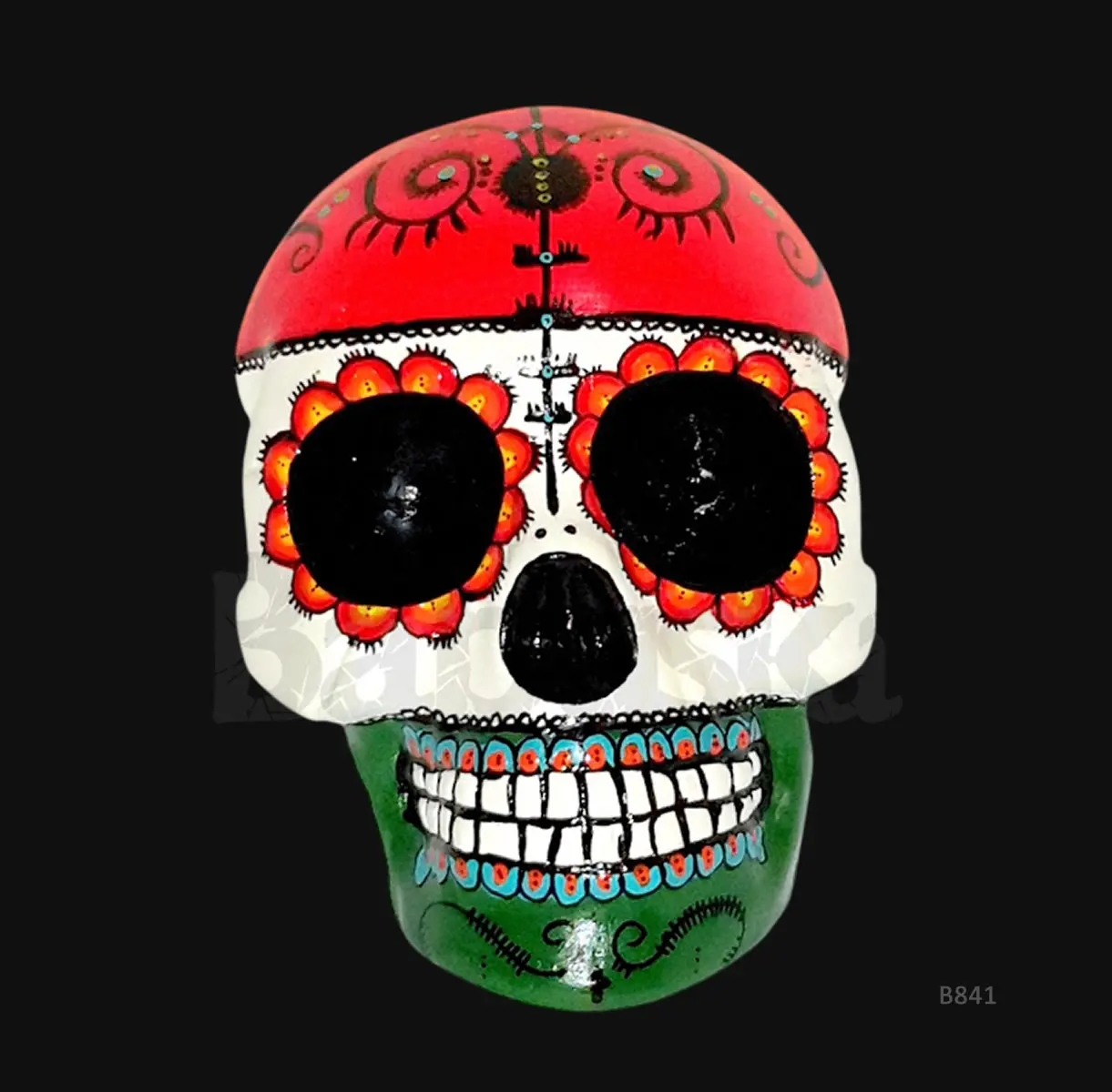 Mexico de gala calavera colgante Babuska B841