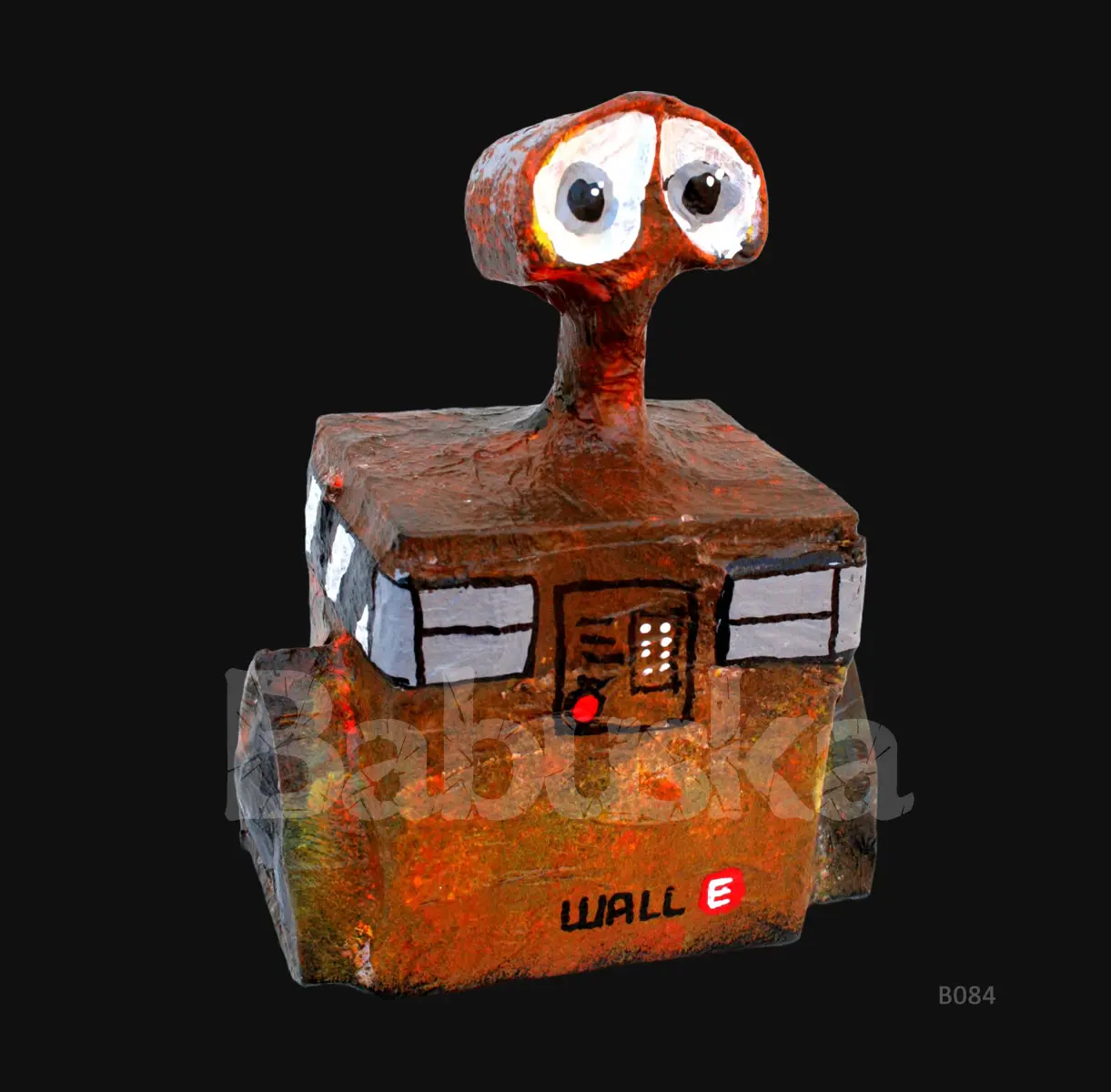 Muñeco Wall-e realizado en cartapesta