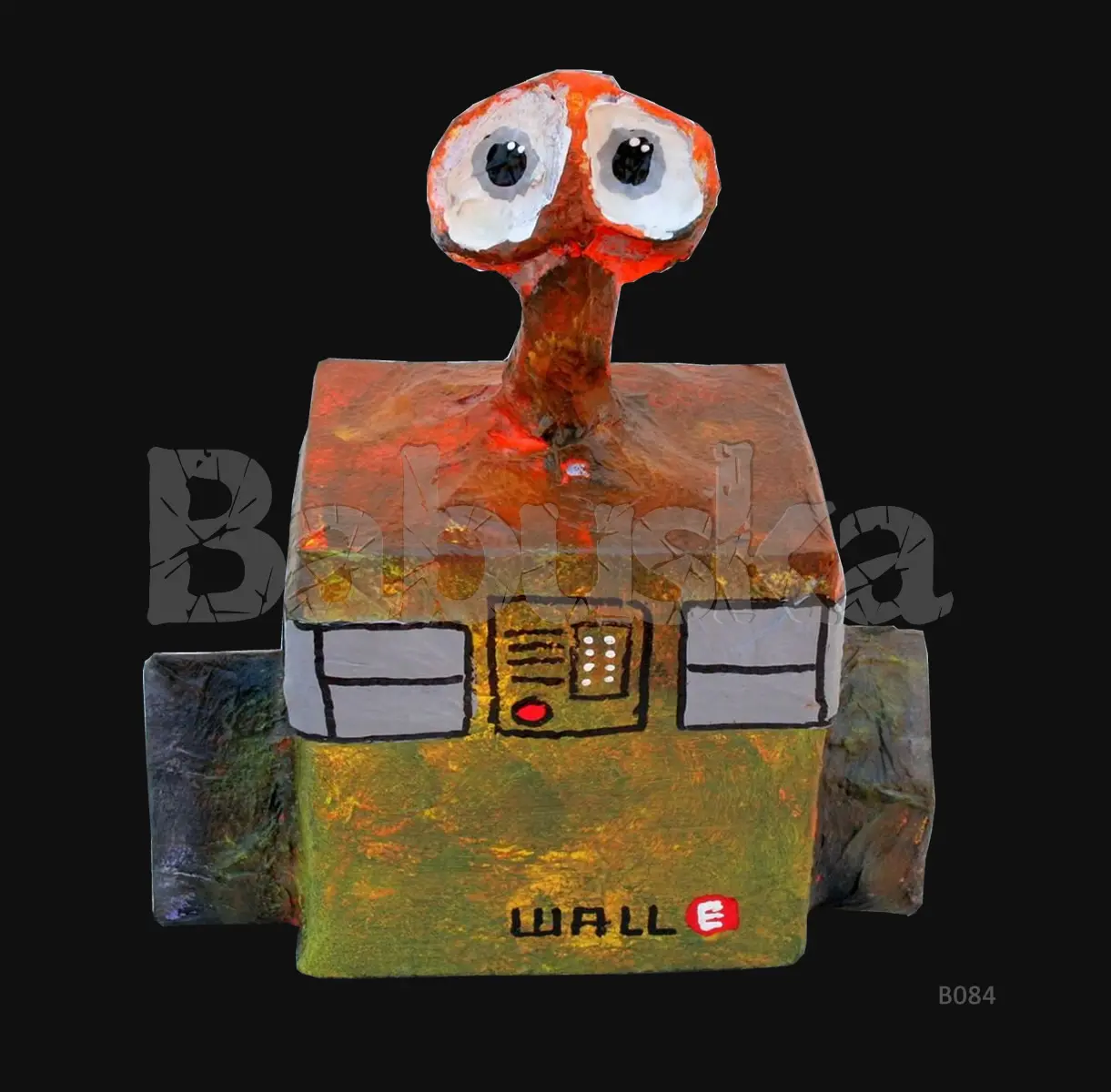 Muñeco Wall-e realizado en cartapesta