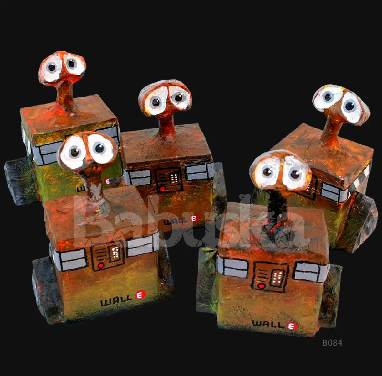 Muñeco Wall-e realizado en cartapesta