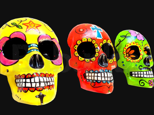 Artesanías en yeso - Calaveras- Babuska