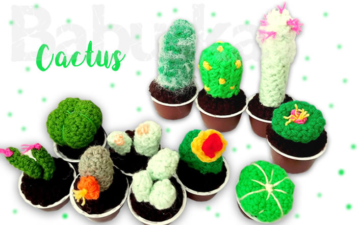 Cactus tejidos al crochet