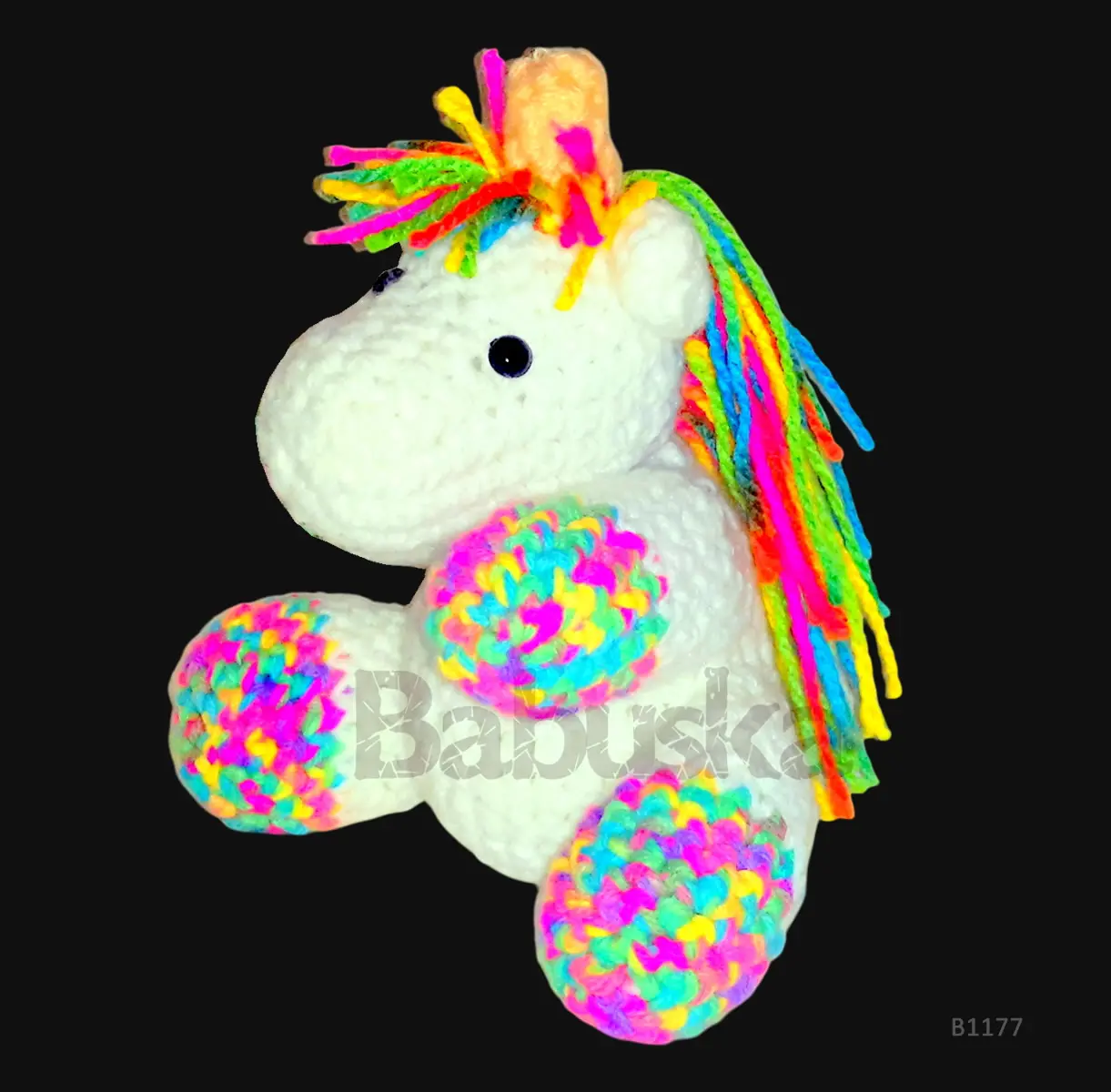 Bonito unicornio Amigurumi Babuska B1077