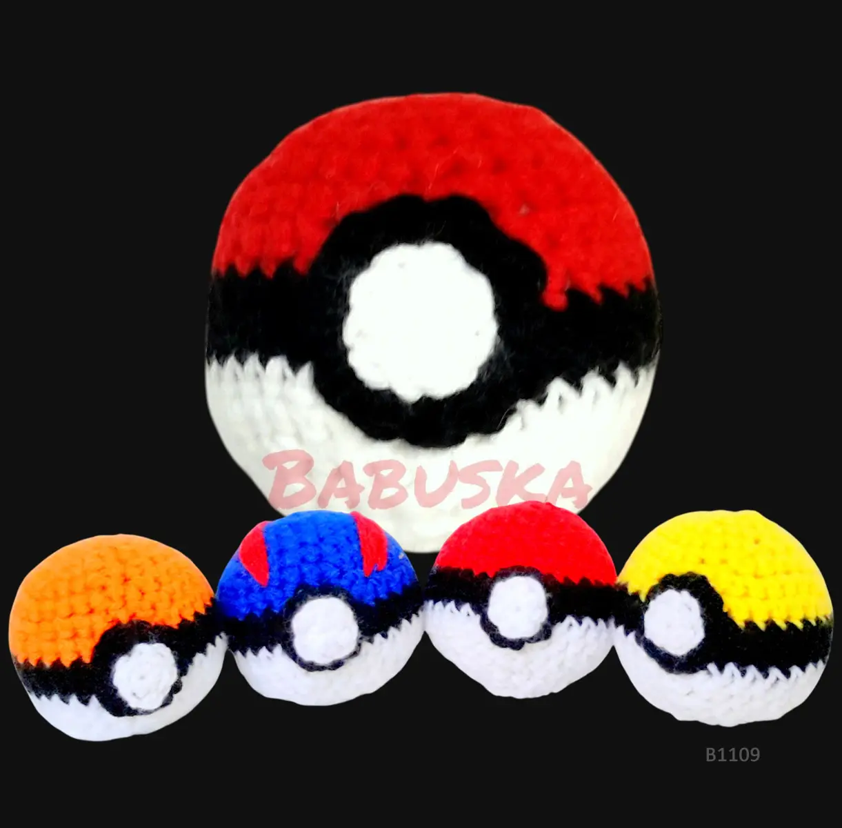 Pokebola - Amigurumis Babuska B1109