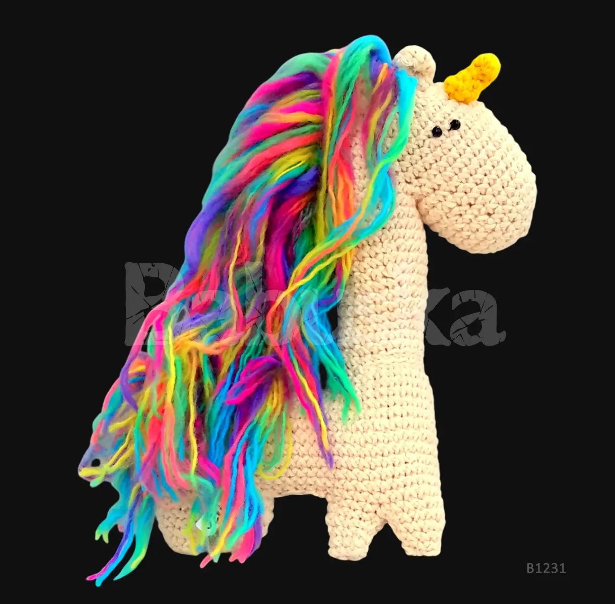 Real unicornio Amigurumi Babuska B1231