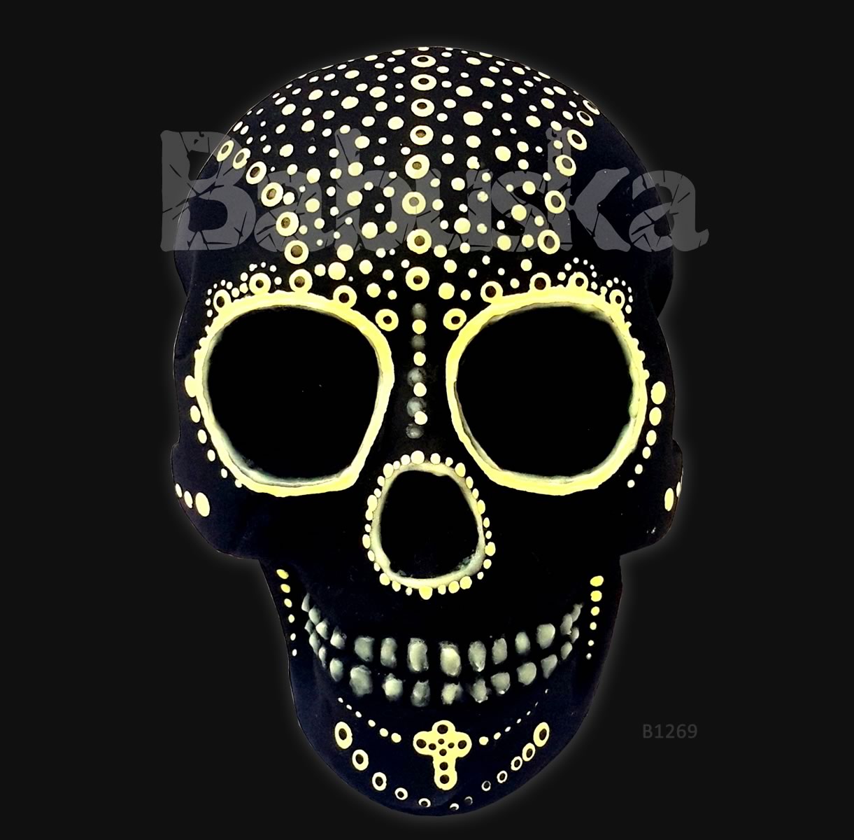 Embrujo Calavera brilla en la oscuridad - Babuska B1269