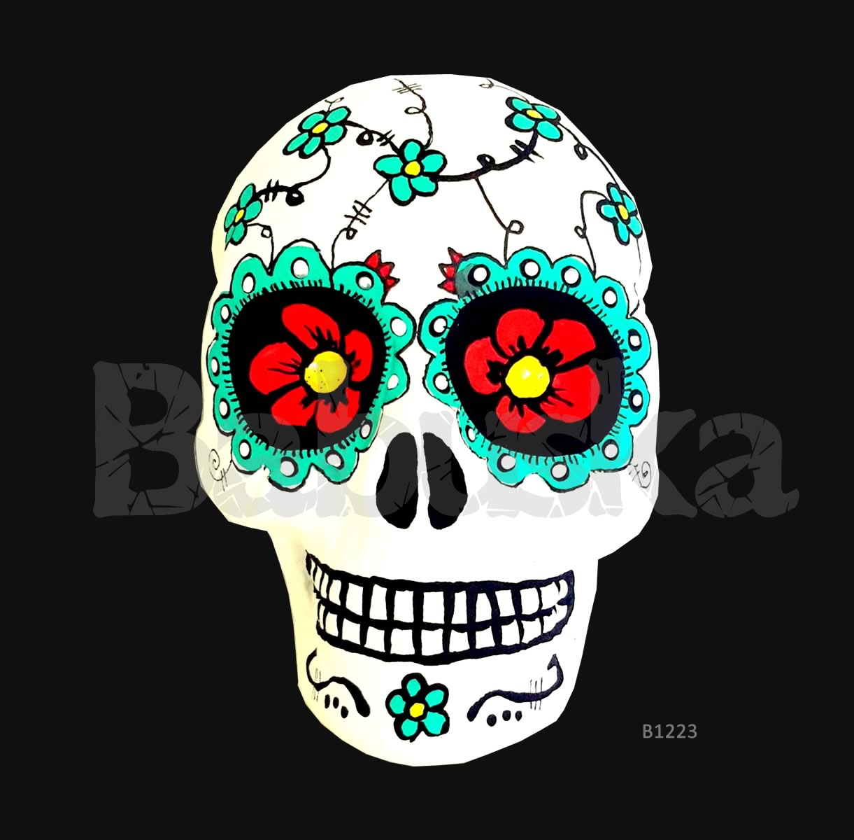 Colima Calavera mexicana Babuska B1223