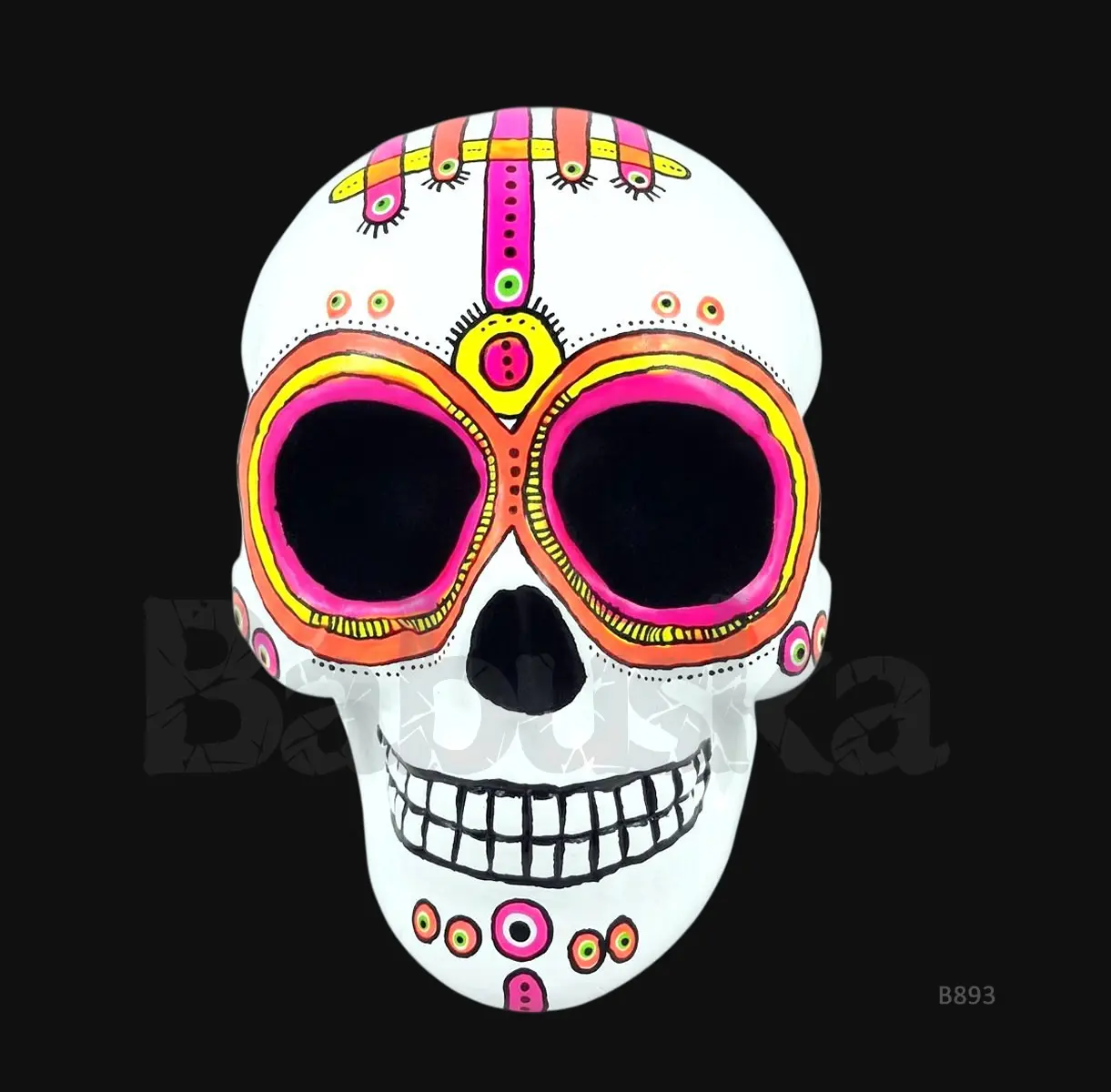 Ojitos Calavera mexicana Babuska B893