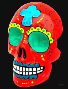 Michoacán Calavera mexicana Babuska B1402