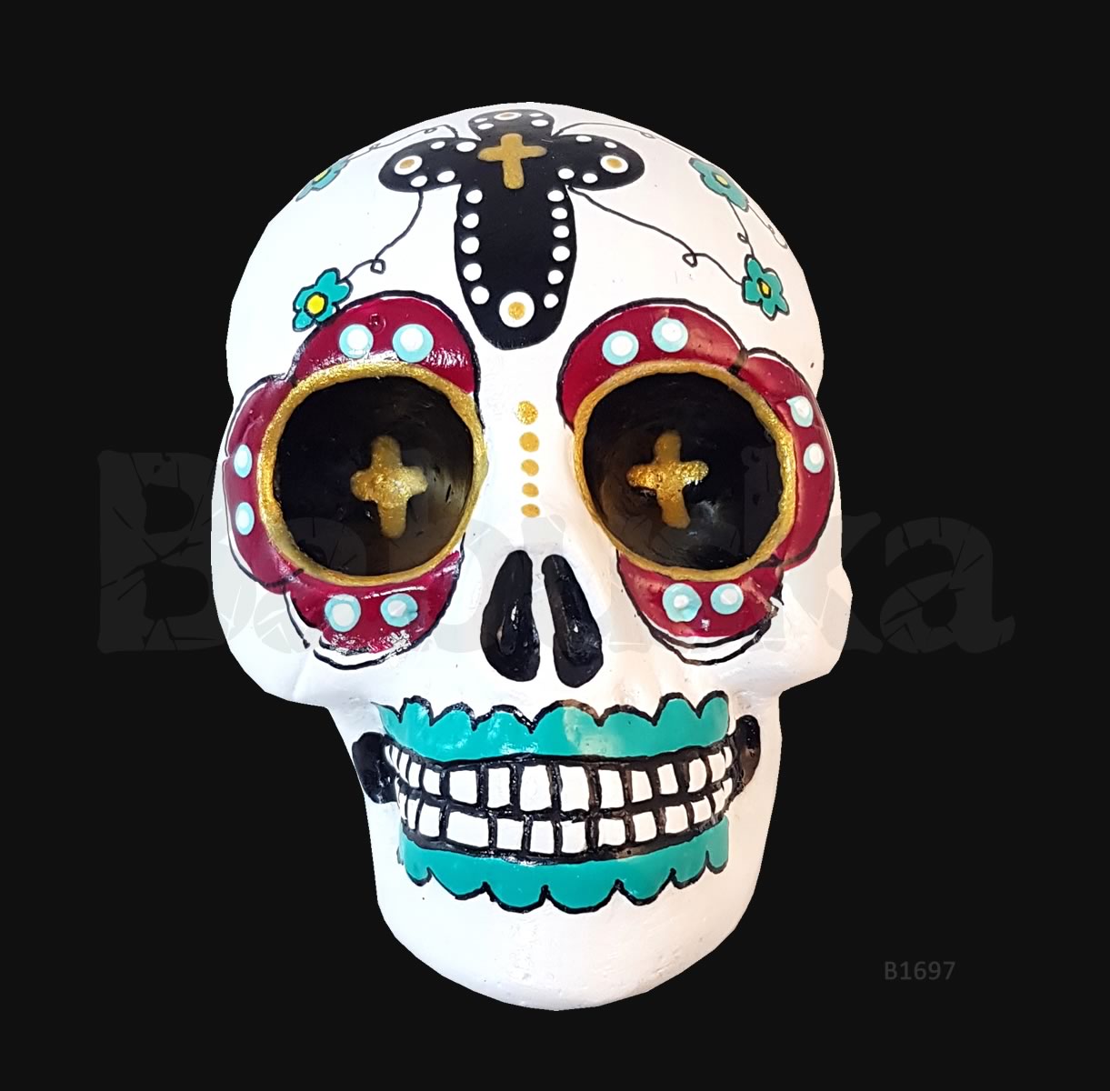 Toluca Calavera mexicana Colgante Babuska B1697