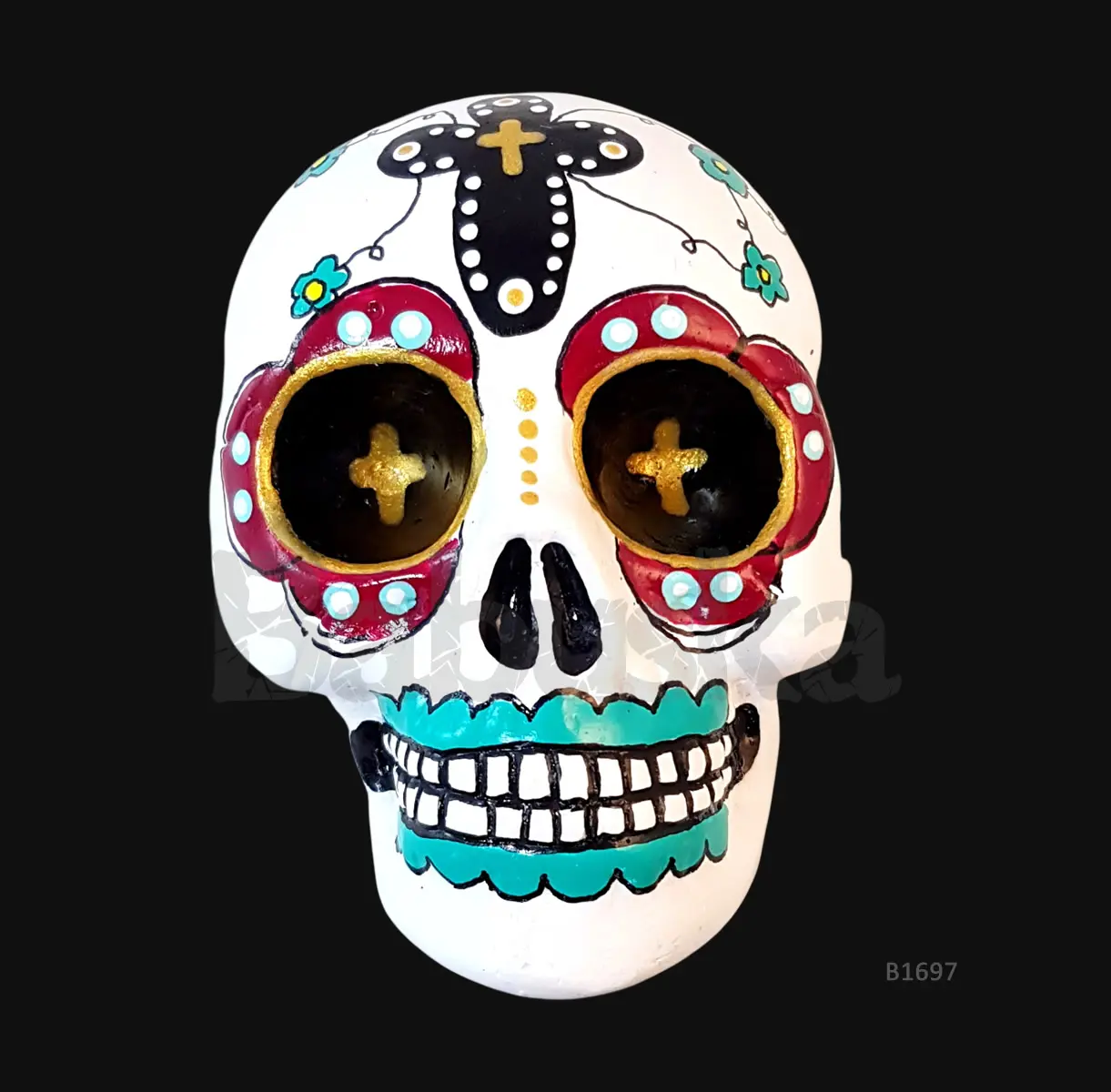Toluca Calavera mexicana Colgante Babuska B1697
