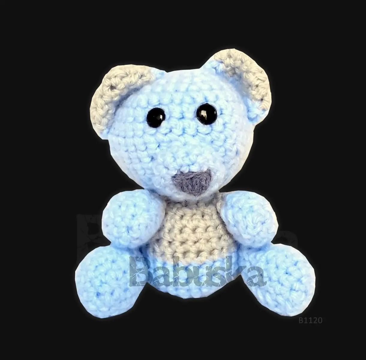 Osito Celeste Amigurumi Babuska B1120