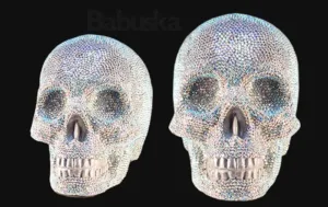 Calaveras Strass Babuska