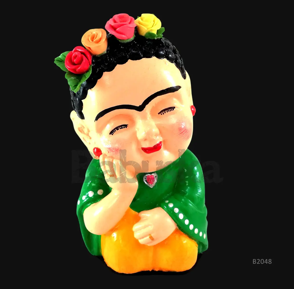 Frida enamorada verde Babuska B2048